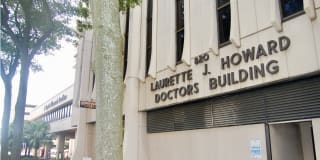 exterior of Howard Building entrance at Baptist Medical Center Jacksonville