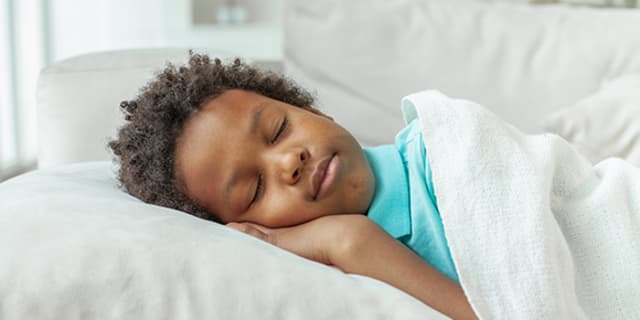 A child sleeping soundly