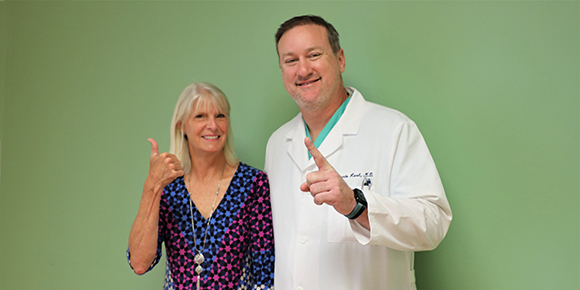 Aneurysm patient Pamela Jordan