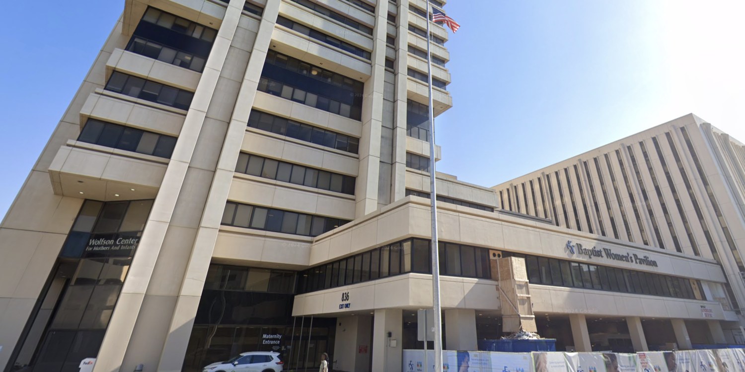 exterior of Baptist Women's Pavilion at Baptist medical Center jacksonville