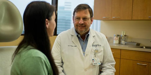 physician talking with patient