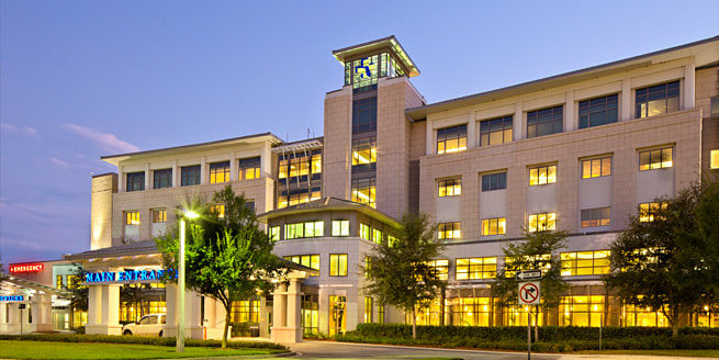 exterior shot of baptist medical center south