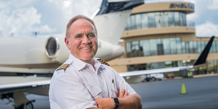 Terry Kelly, pilot, who benefitted from weight loss surgery