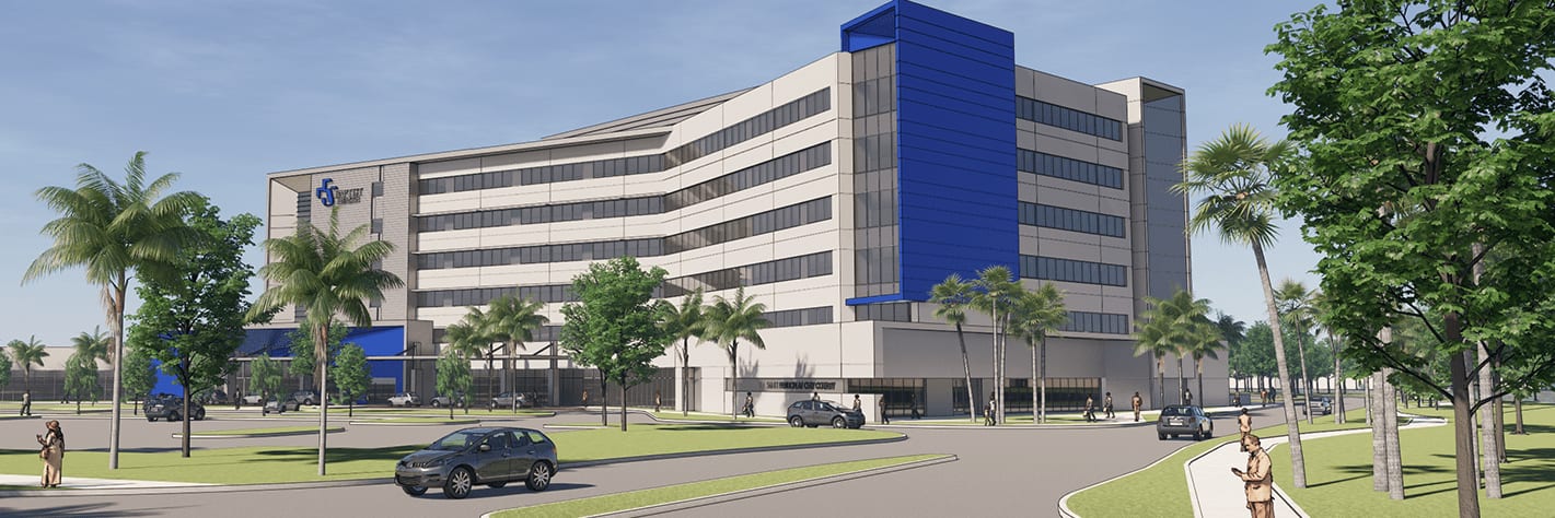 Artist drawing of what the Baptist Medical Center Clay building will look like.