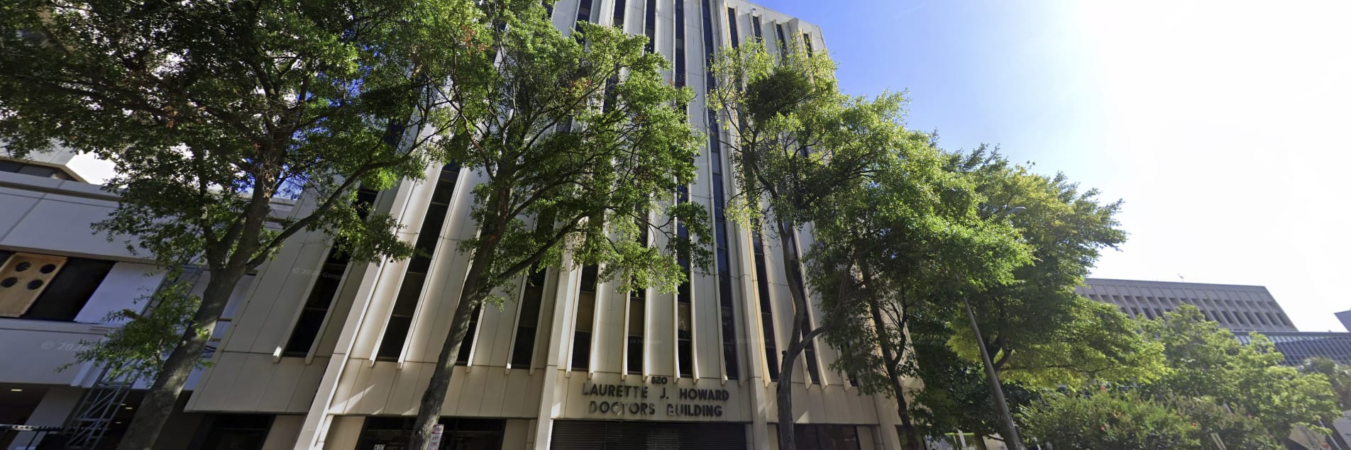 exterior street view of the Howard Building at Baptist Medical Center Jacksonville