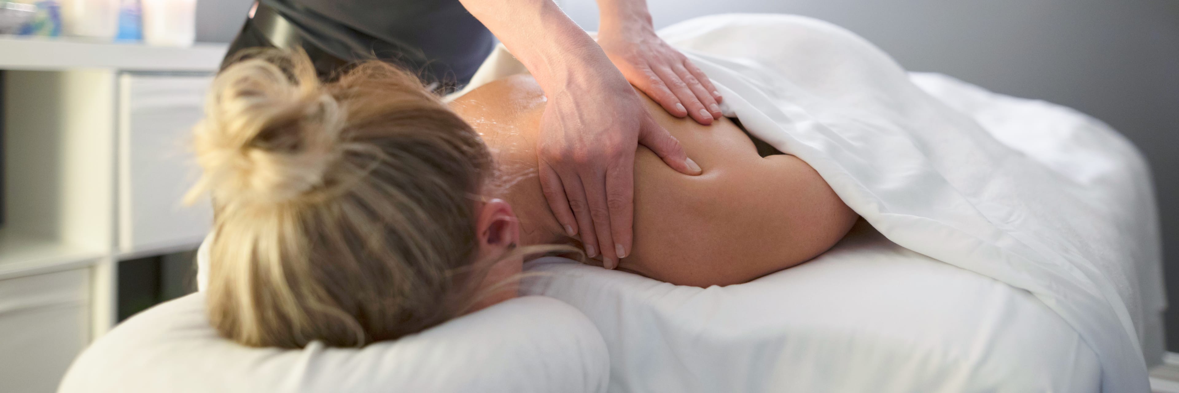 woman getting a massage