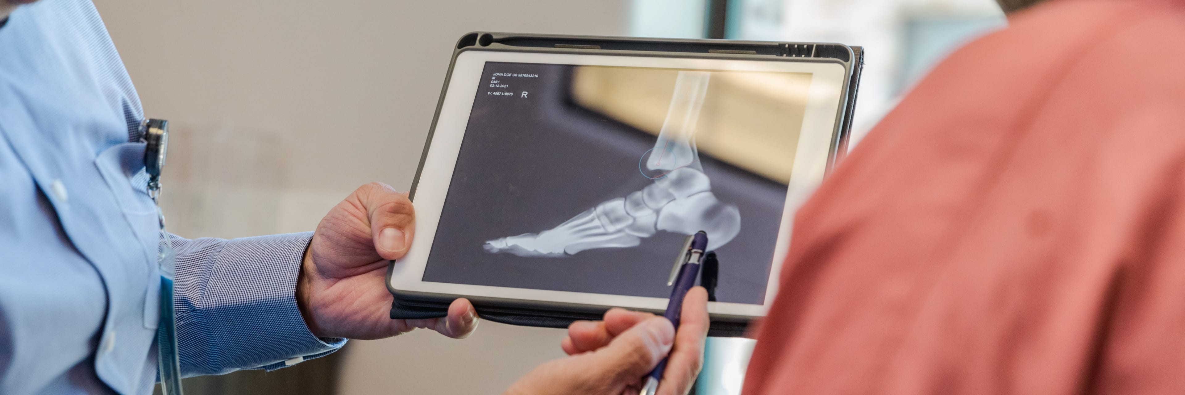 x-ray of a foot
