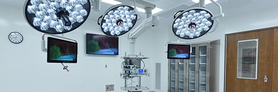 operating room with high-tech equipment