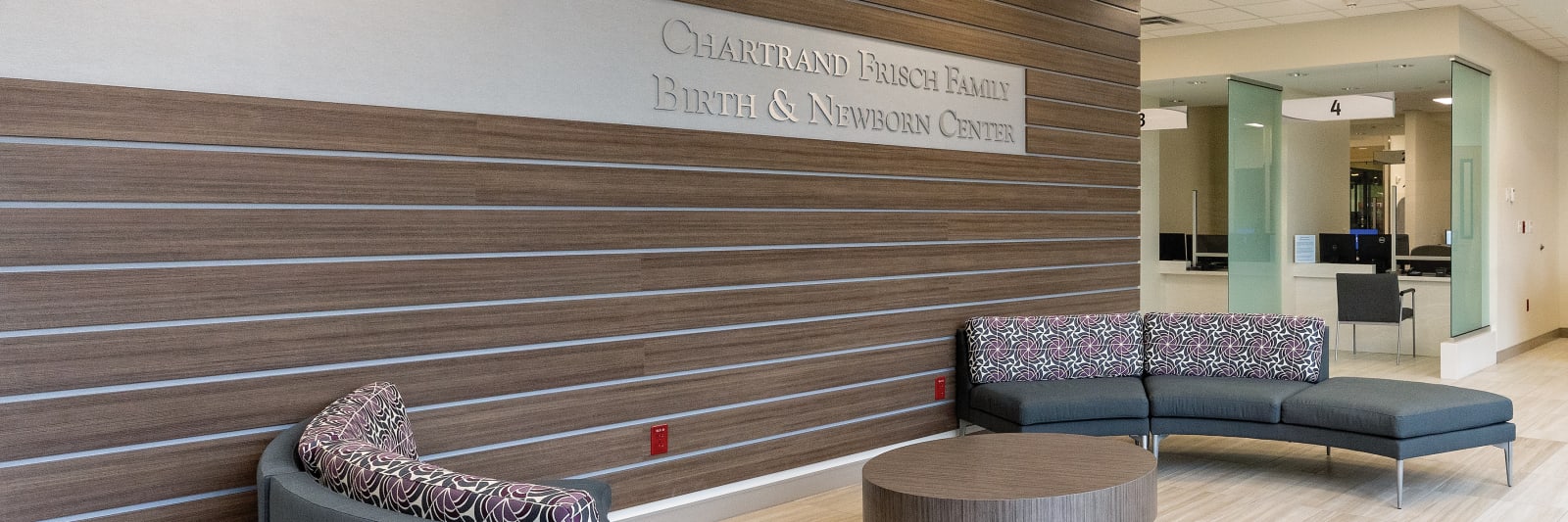 Chartrand Frisch Family Birth and Newborn Center lobby