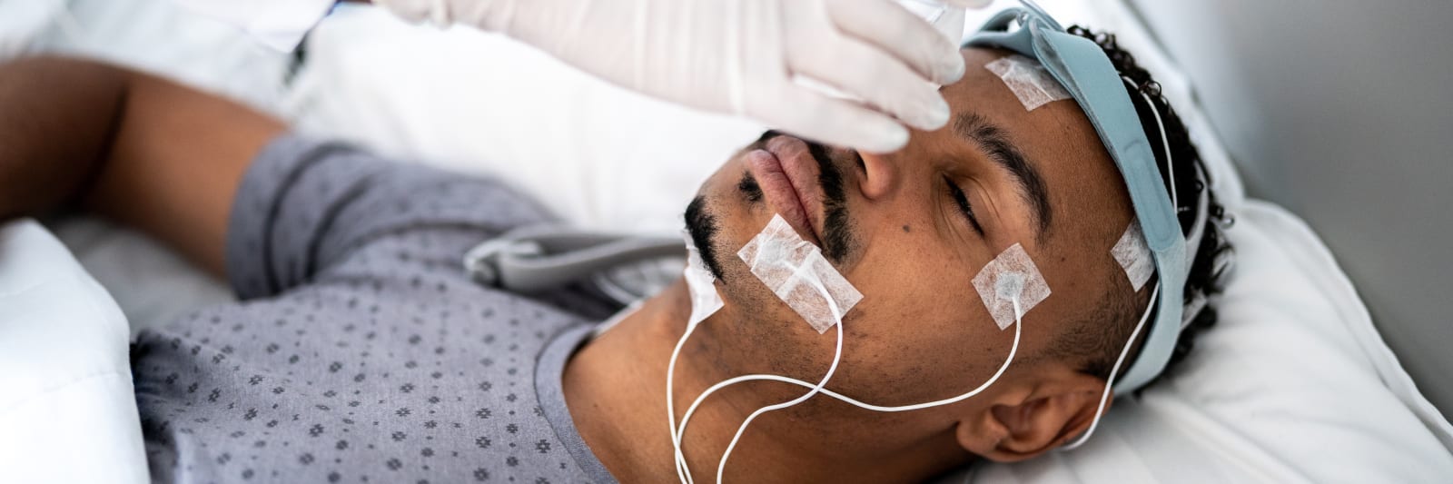 sleep study patient