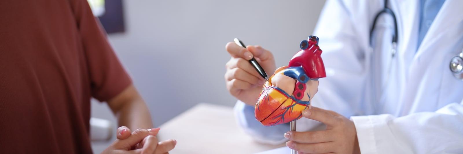 a doctor giving a heart patient a second opinion