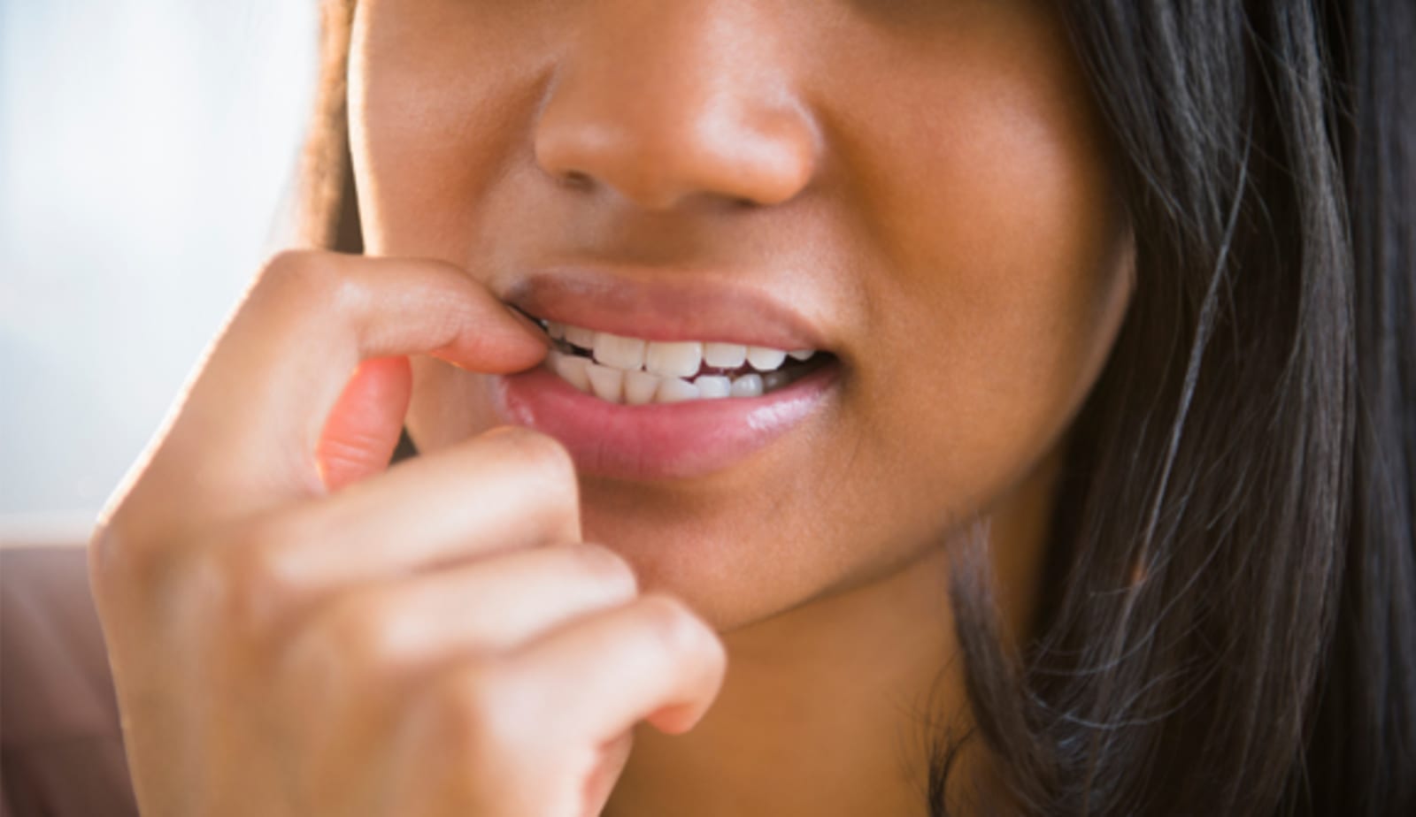 Nail biting is often considered a bad habit