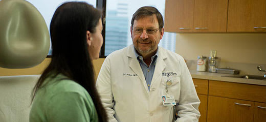 physician talking with patient