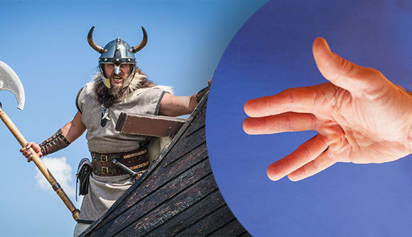 Image of Viking and Hand