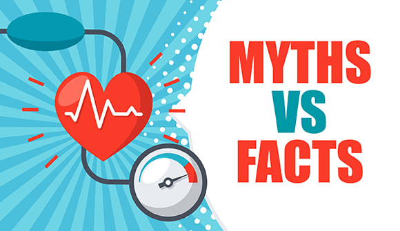 header graphics for high blood pressure myths