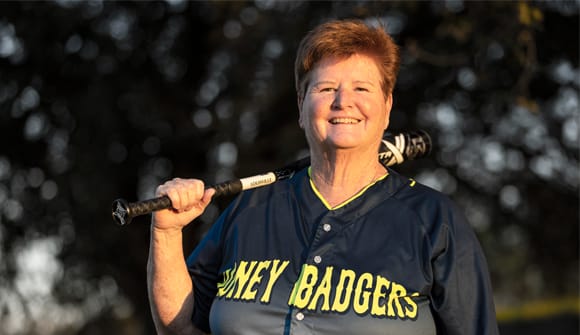 Kathleen Conran is back to coaching after successful surgery.