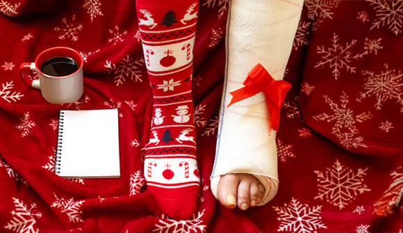 Injuries rise during the holidays.