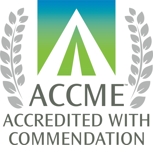 CME Accredited with Commendation Logo