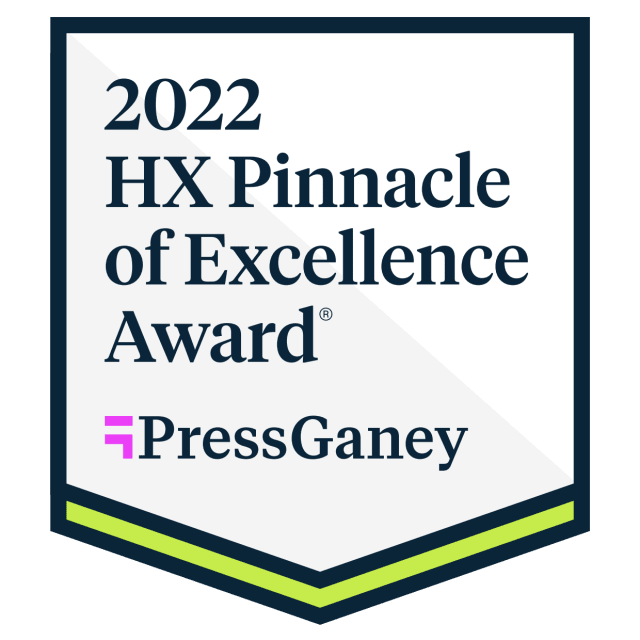 white and gray award logo "2022 Pinnacle of Excellence Award - PressGaney"