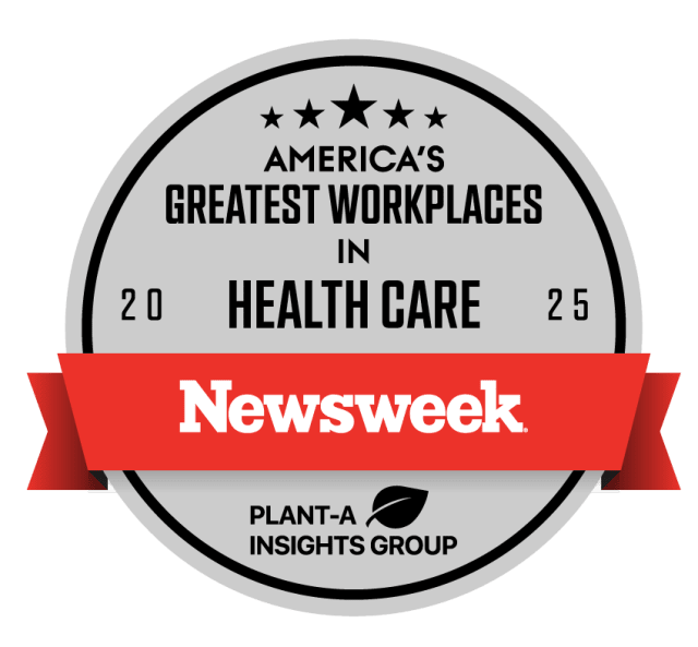 America's Greatest Workplaces in Healthcare Newsweek badge