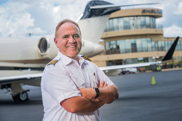 Terry Kelly, pilot, who benefitted from weight loss surgery