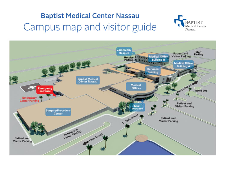 Baptist Medical Center Nassau - Campus map and visitor guide