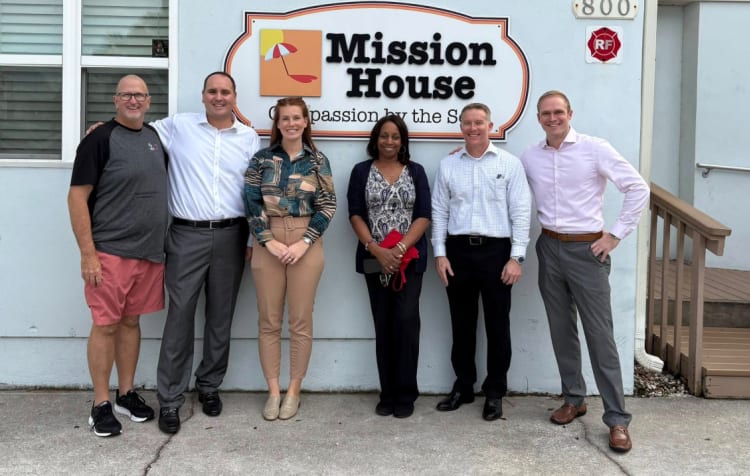 Baptist Beaches team in front of Mission House.