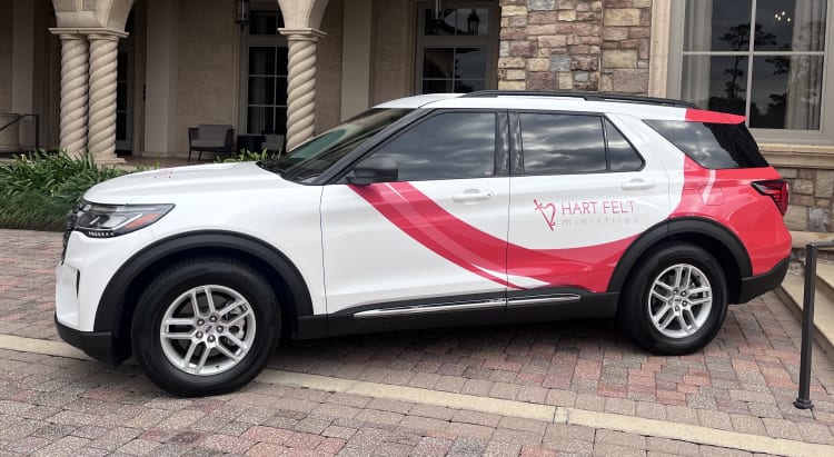 Hart Felt ministries vehicle.