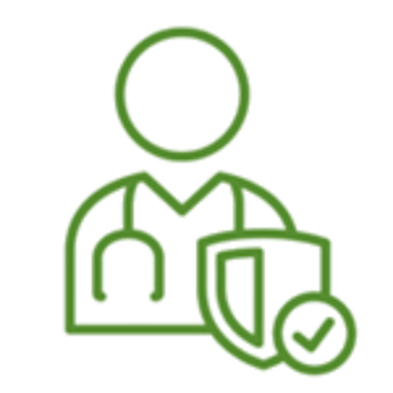 graphic outline of a doctor