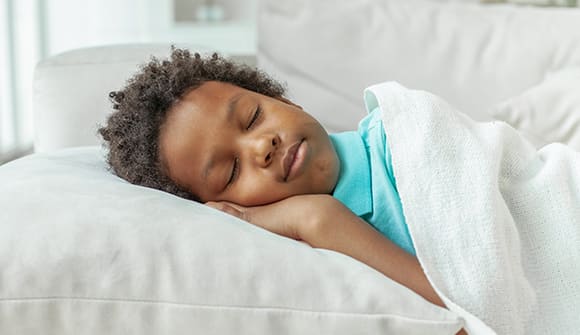 A child sleeping soundly