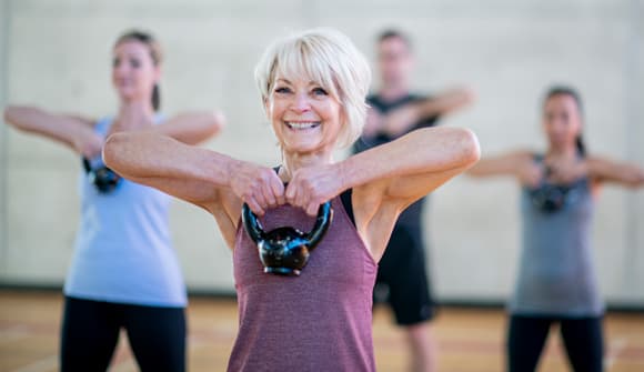 People moving to keep their joints lubricated