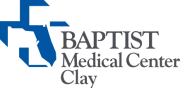 Graphic logo for Baptist Medical Center Clay