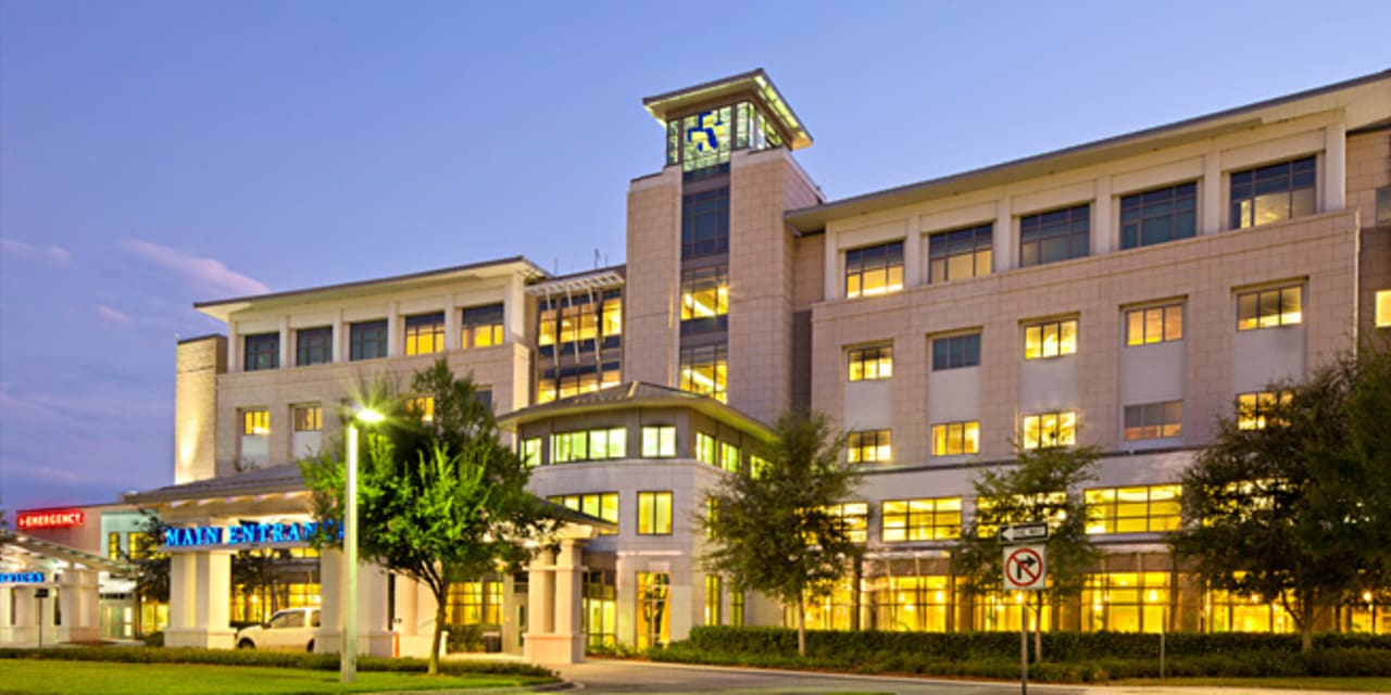 exterior shot of baptist medical center south