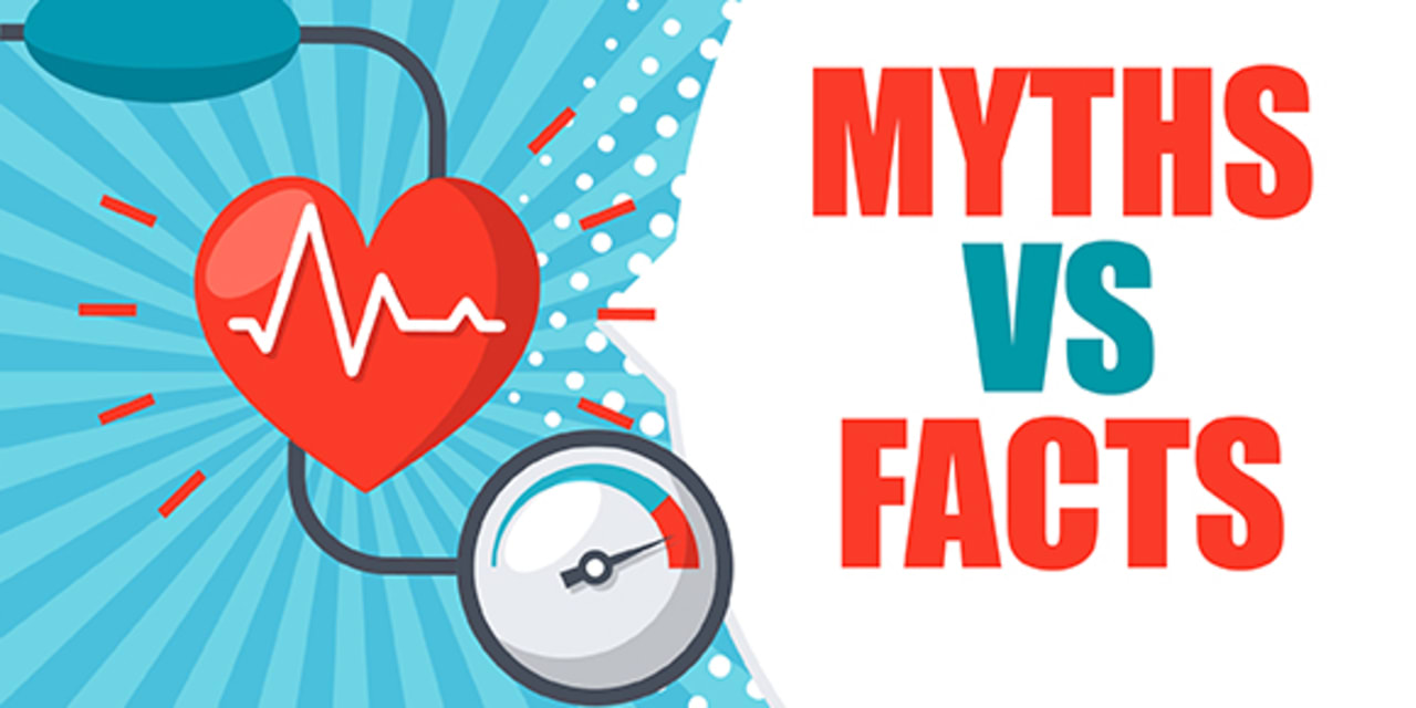 header graphics for high blood pressure myths