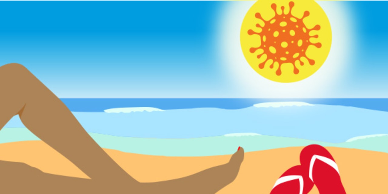 beach scene