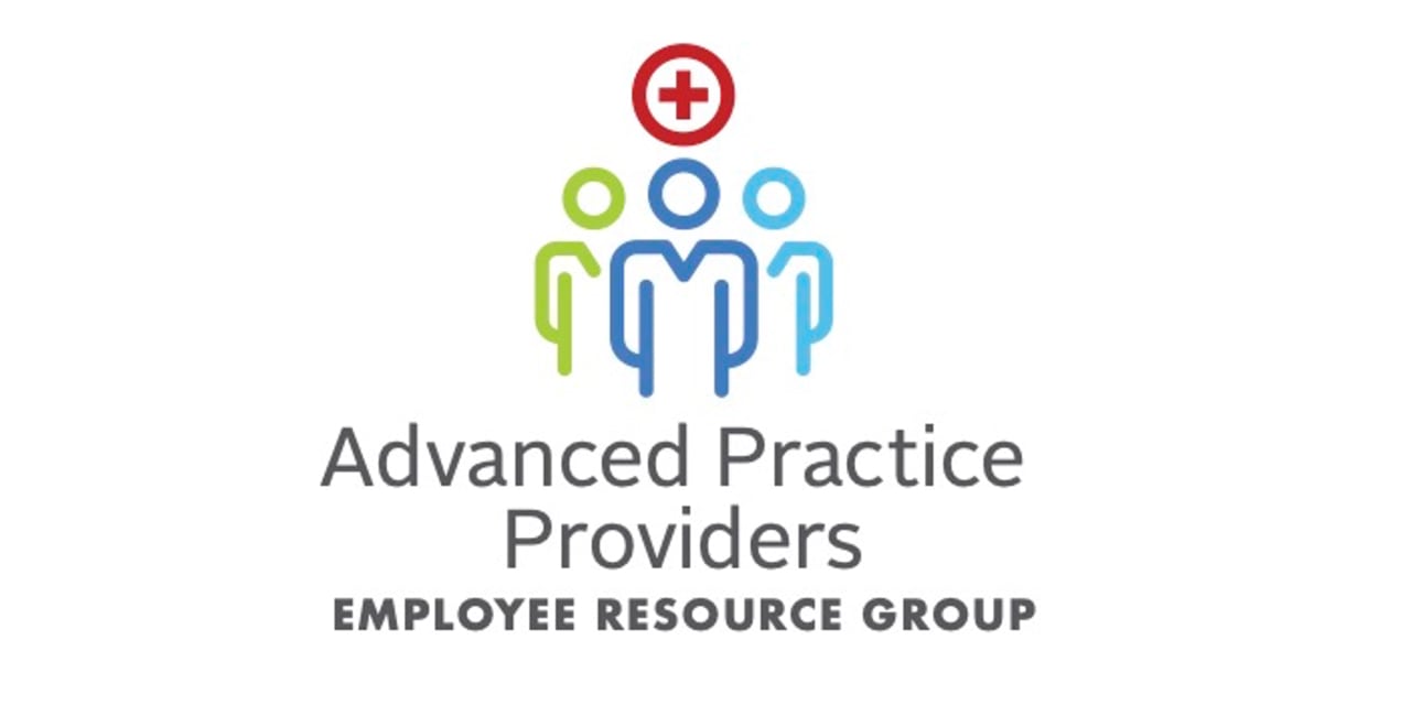 a graphic that says "Advanced Practice Providers Employee Resource Group"