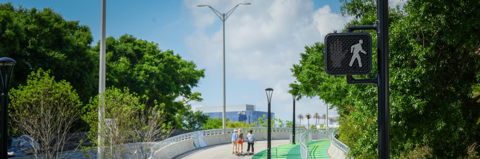 walking trail in downtown Jacksonville