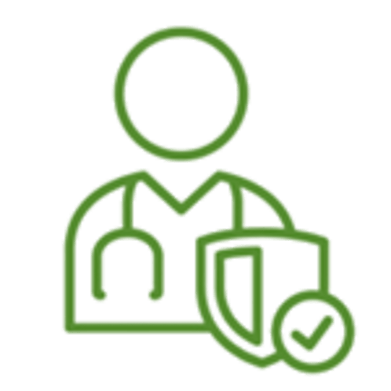 graphic outline of a doctor