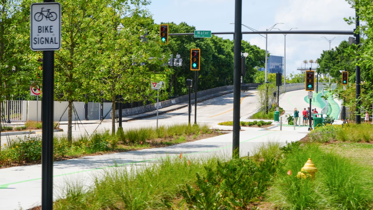 pedestrian crosswalk in Jacksonville