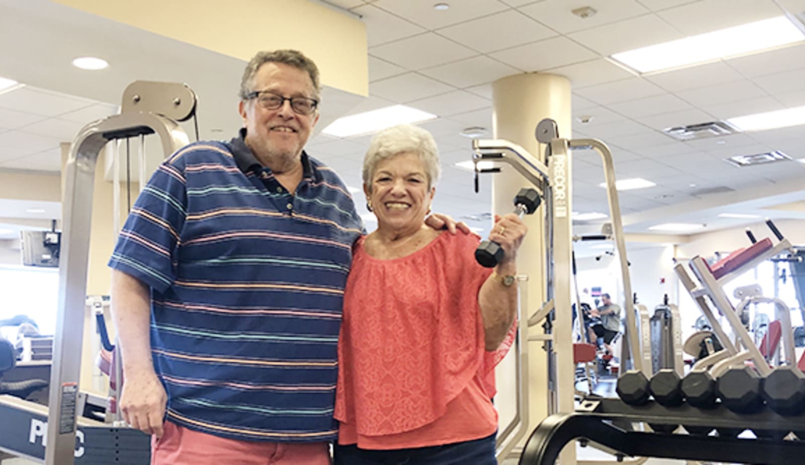 Photo of cardiac rehab couple