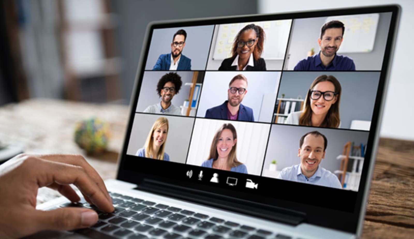 a group of people on a zoom video conference call