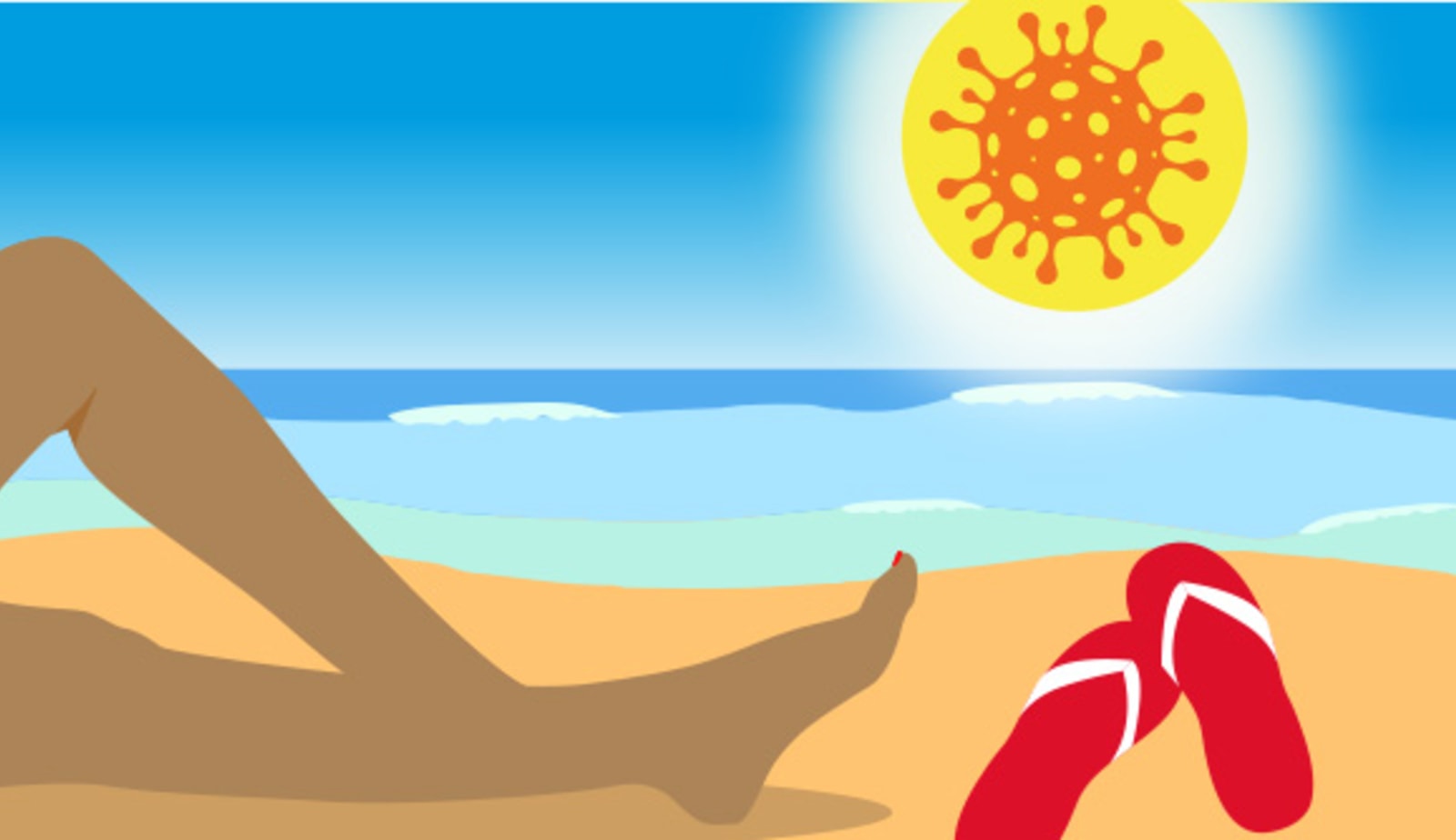 beach scene