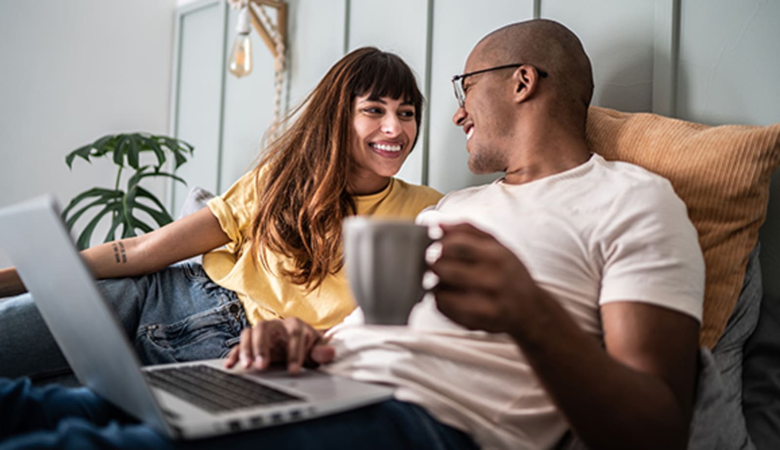 Man and woman in a relationship, talking