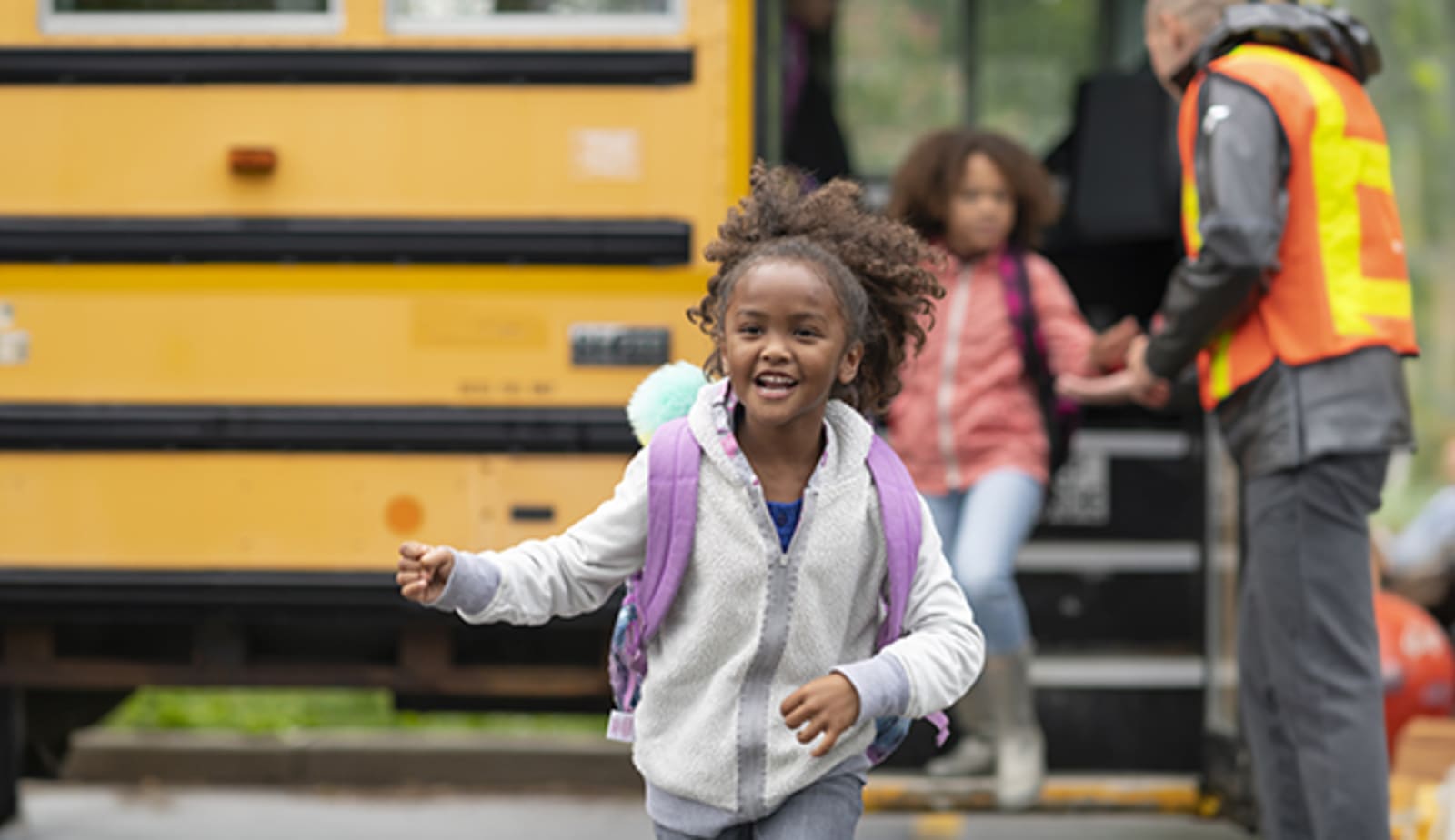 A child with asthma looking happy