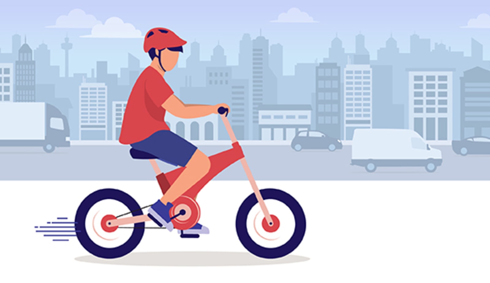 a child riding an e-bike