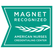 magnet recognized by the American Nurses Credentialing Center award logo