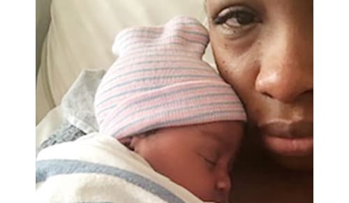 Michelle and baby Emeri