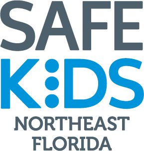 graphic logo for Safe Kids Northeast Florida