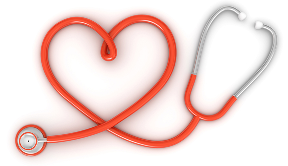 stethoscope in the shape of a heart