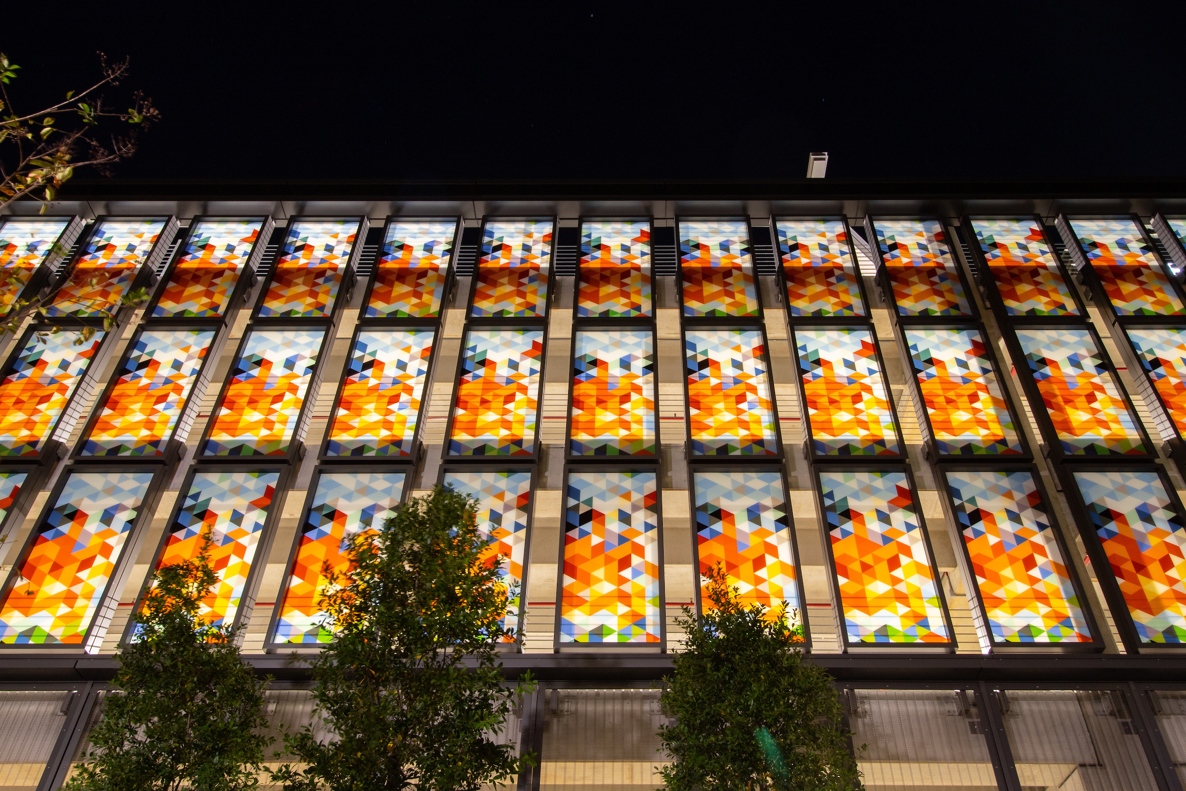 Baptist MD Anderson geometric triangles and parking garage